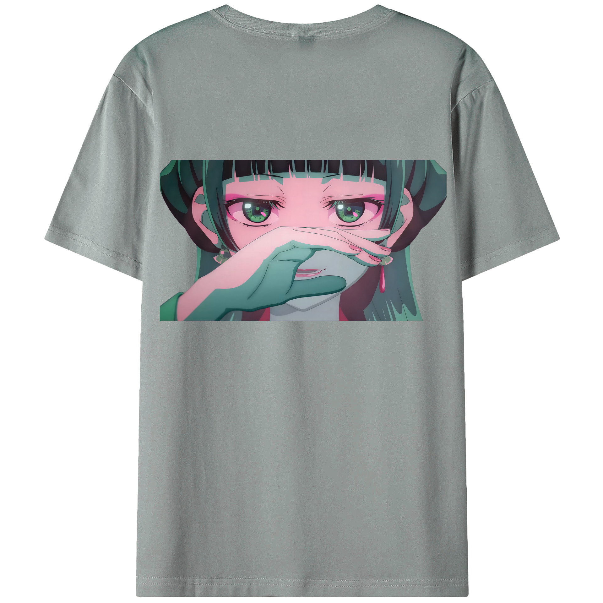 （画像用） 薬屋のひとりごと The Apothecary Diaries 綿100％ メンズ半袖Tシャツ（バックプリント） 通気性